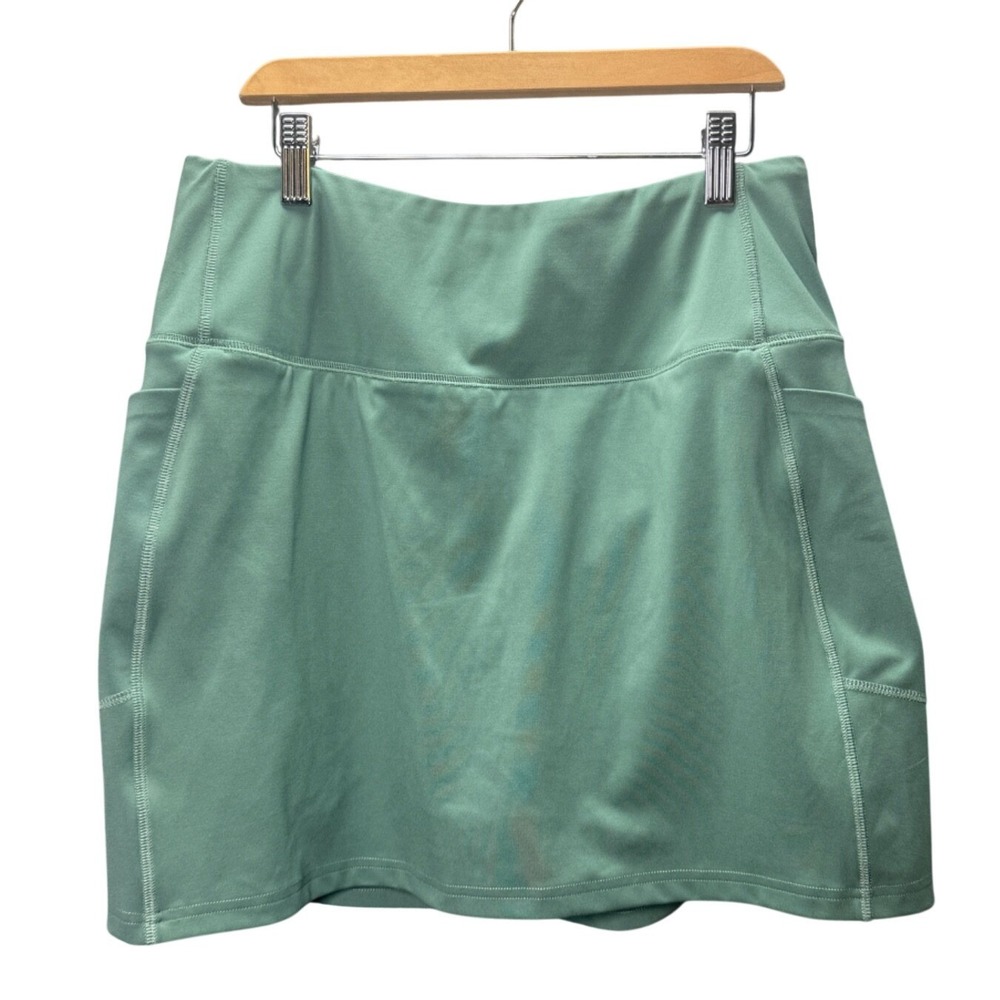 Lands End Skort Womens S Athletic Green‎ Activewear Pockets Gorpcore Tennis Core